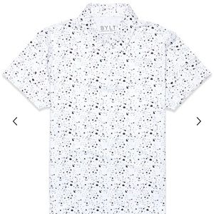 Bylt speckled performance polo sz large